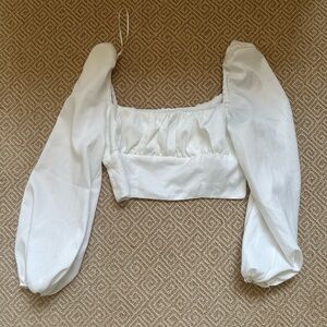 Princess Polly puff sleeve crop top